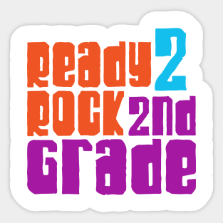 Ready to rock 2nd grade Sticker